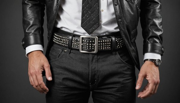 Ceinture cloutée homme : un symbole de style et d'audace